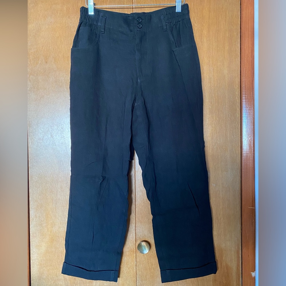 ZARA High Waisted Cuffed Pants